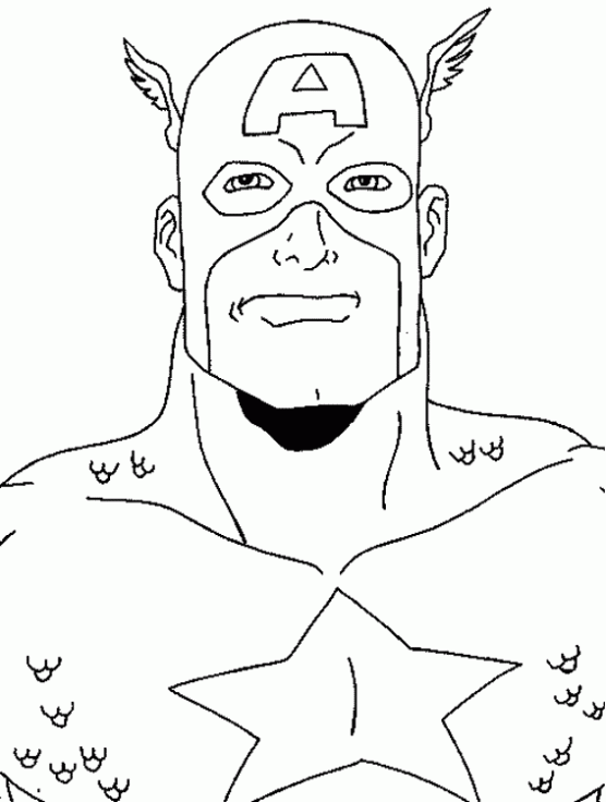 Dibujo de Capitán América. Dibujo para colorear de Capitán América ... Dibujo de Capitán América. Dibujo para colorear de Capitán América ...