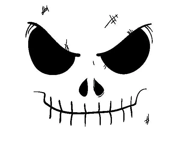 Dibujo de Cara de calavera para Colorear - Dibujos.net