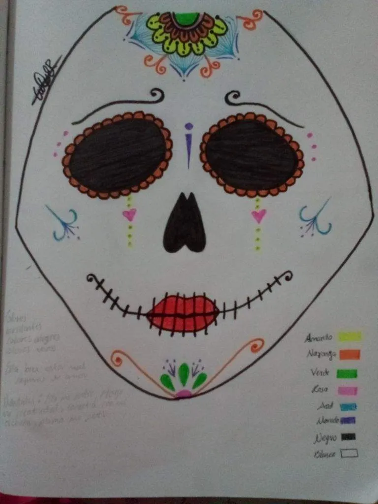 Dibujo Cara de catrina | ♡Arte, Poemas Y Escritos♡ Amino