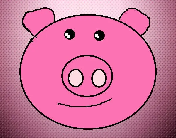Dibujo de Cara de cerdito pintado por Ariadna657 en Dibujos.net el ... Dibujo de Cara de cerdito pintado por Ariadna657 en Dibujos.net el ...