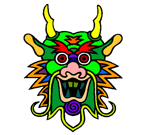 Dibujo de Cara de dragón pintado por Slipknot en Dibujos.net el ...