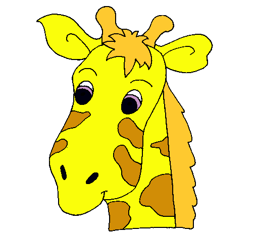 Dibujo de Cara de jirafa pintado por Adios en Dibujos.net el día ...