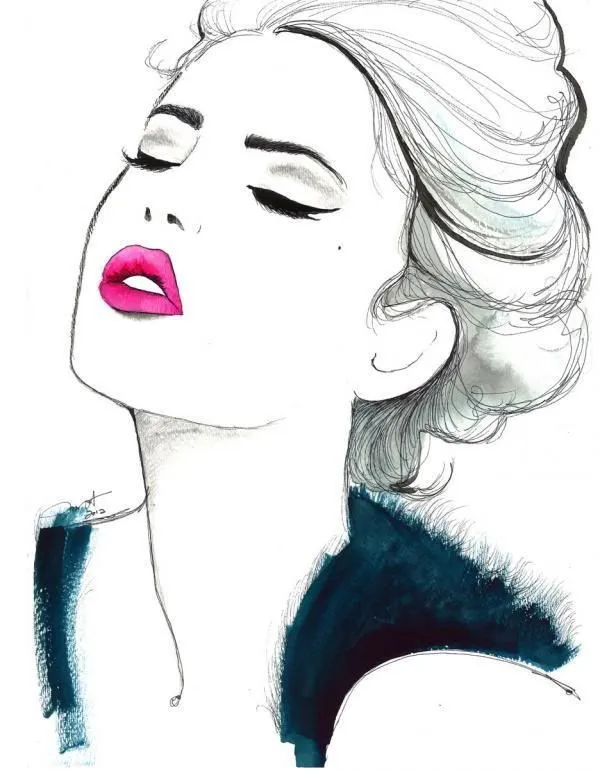 dibujo de cara mujer | arte | Pinterest | Dibujo, Fashion ...