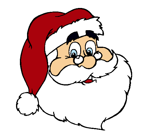 Dibujo de cara de papá noel pintado por Palma en Dibujos.net el ...