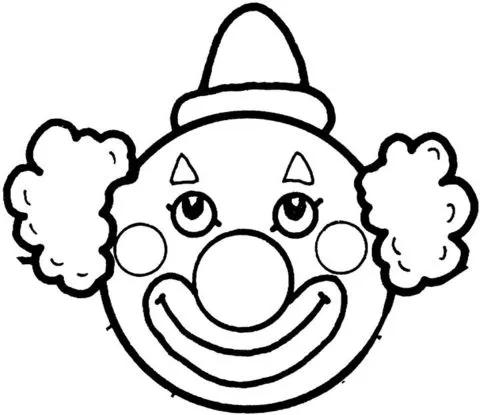 Dibujo de Cara de Payaso para colorear | Dibujos para colorear ... Dibujo de Cara de Payaso para colorear | Dibujos para colorear ...