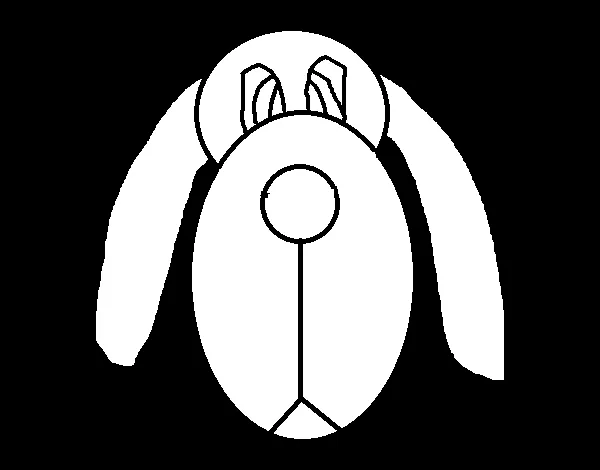 Dibujo de Cara de perro para Colorear - Dibujos.net Dibujo de Cara de perro para Colorear - Dibujos.net