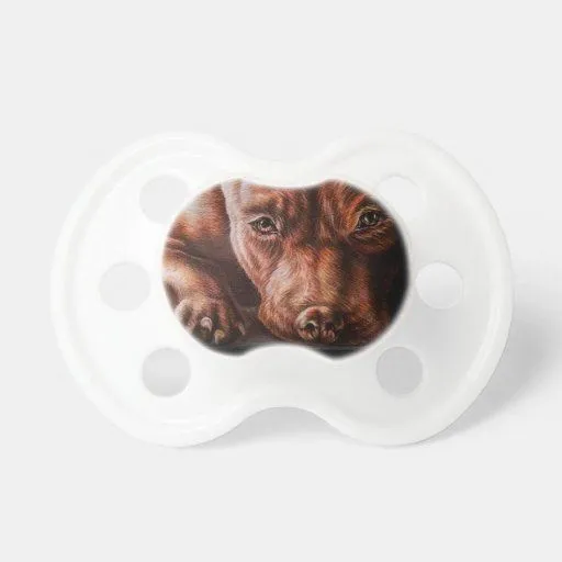 Dibujo de la cara del pitbull de Brown del perro Chupete | Zazzle