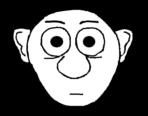 Dibujo de Cara sorprendida para Colorear - Dibujos.net Dibujo de Cara sorprendida para Colorear - Dibujos.net