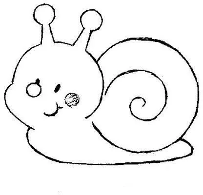 Dibujo de caracol col col