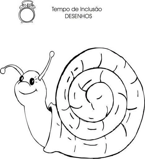 Dibujo de caracol para colorear - Imagui