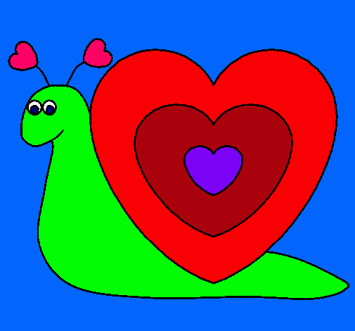 Dibujo de Caracol corazón pintado por Mikimaus en Dibujos.net el ... Dibujo de Caracol corazón pintado por Mikimaus en Dibujos.net el ...