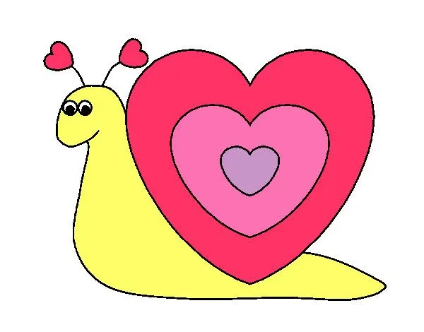 Dibujo de caracol enamorado pintado por Paoz2211 en Dibujos.net el ... Dibujo de caracol enamorado pintado por Paoz2211 en Dibujos.net el ...