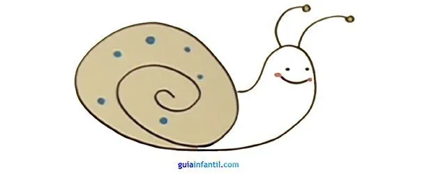 Cómo hacer un dibujo de un caracol paso a paso