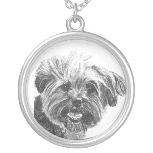 Dibujo de carbón de leña de Yorkshire Terrier Joyeria de Zazzle. Dibujo de carbón de leña de Yorkshire Terrier Joyeria de Zazzle.