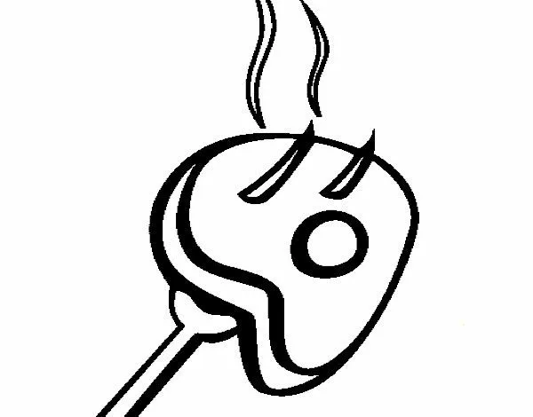 Dibujo de Carne a la brasa pintado por en Dibujos.net el día 29-05 ...