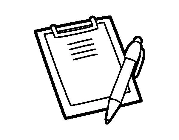 Dibujo de Carpeta portanotas para Colorear - Dibujos.net Dibujo de Carpeta portanotas para Colorear - Dibujos.net