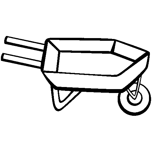 Dibujo de Carretilla 1 para Colorear - Dibujos.net Dibujo de Carretilla 1 para Colorear - Dibujos.net