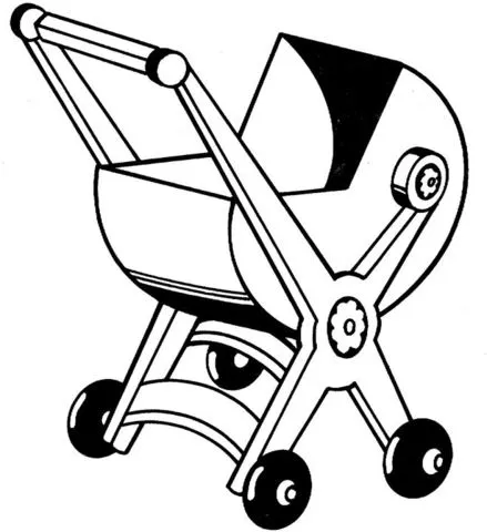 Dibujo de Carrito de Bebé de Juguete para colorear | Dibujos para ...