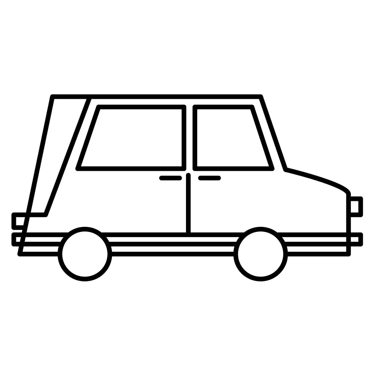 Dibujo de carro para colorear e imprimir - Dibujos y colores Dibujo de carro para colorear e imprimir - Dibujos y colores