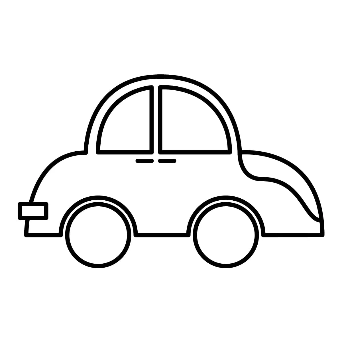 Dibujo de carro para colorear e imprimir - Dibujos y colores Dibujo de carro para colorear e imprimir - Dibujos y colores