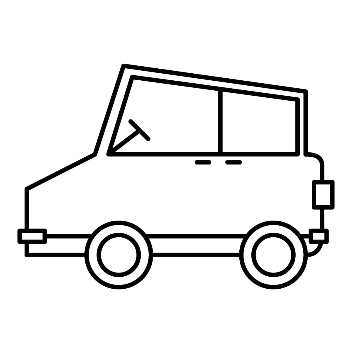 Dibujo de carro para colorear e imprimir - Dibujos y colores Dibujo de carro para colorear e imprimir - Dibujos y colores
