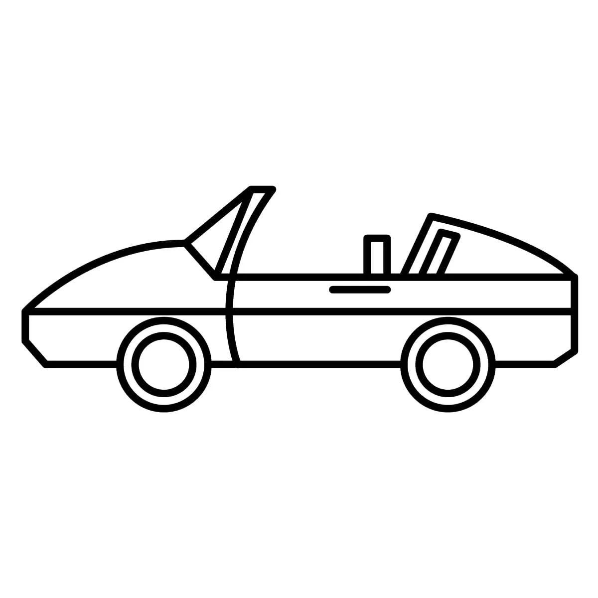 Dibujo de carro para colorear e imprimir - Dibujos y colores Dibujo de carro para colorear e imprimir - Dibujos y colores