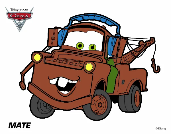 Dibujo de Cars 2 - Mate pintado por en Dibujos.net el día 27-05-15 ... Dibujo de Cars 2 - Mate pintado por en Dibujos.net el día 27-05-15 ...