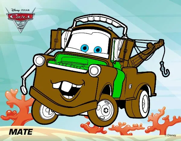 Dibujo de Cars 2 - Mate pintado por Shostant en Dibujos.net el día ... Dibujo de Cars 2 - Mate pintado por Shostant en Dibujos.net el día ...