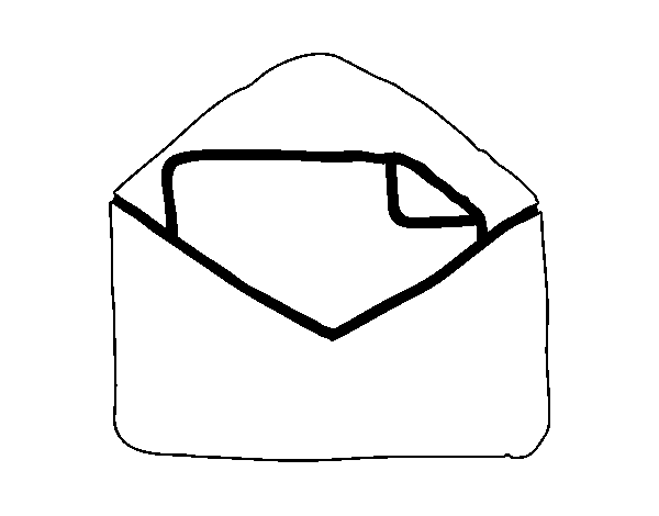 Dibujo de Carta abierta para Colorear - Dibujos.net Dibujo de Carta abierta para Colorear - Dibujos.net