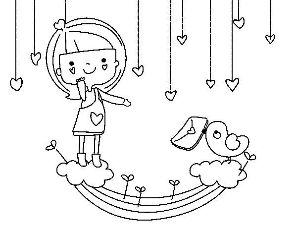 Dibujo de Carta de San Valentín para Colorear - Dibujos.net Dibujo de Carta de San Valentín para Colorear - Dibujos.net