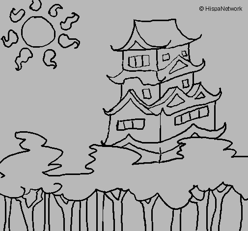 Dibujo de Casa japonesa pintado por Yarelii********divina**** en ... Dibujo de Casa japonesa pintado por Yarelii********divina**** en ...
