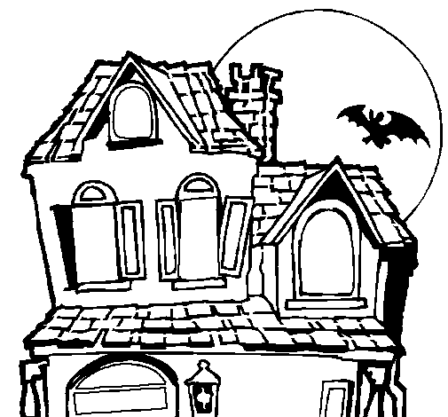 Dibujo de Casa del misterio para Colorear - Dibujos.net Dibujo de Casa del misterio para Colorear - Dibujos.net