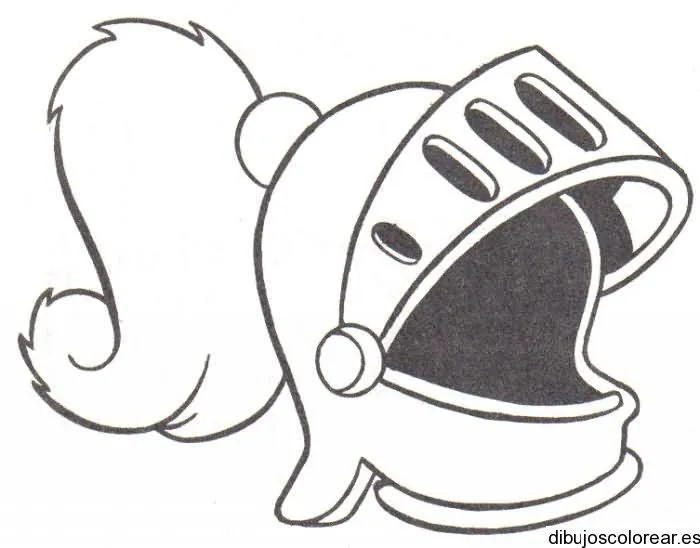 Dibujo de un casco de armadura | Dibujos para Colorear Dibujo de un casco de armadura | Dibujos para Colorear
