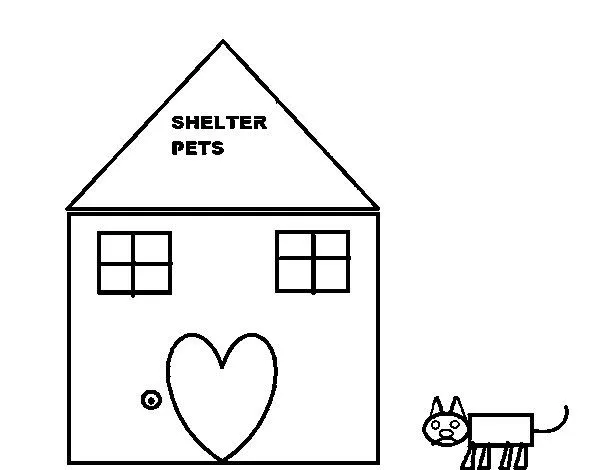 Dibujo de Casita de animales para Colorear - Dibujos.net Dibujo de Casita de animales para Colorear - Dibujos.net