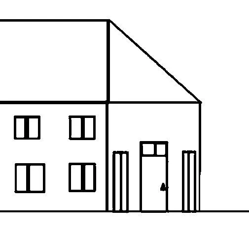 Dibujo de Casita 2 para Colorear - Dibujos.net Dibujo de Casita 2 para Colorear - Dibujos.net