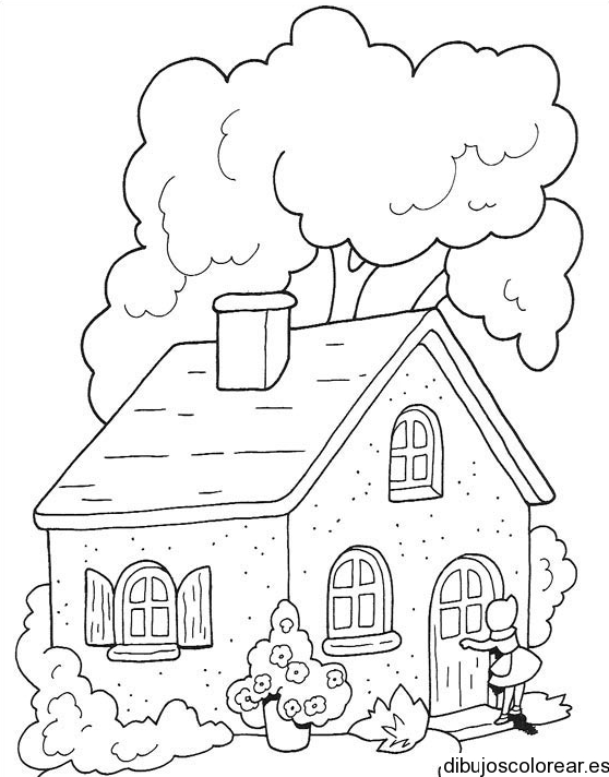 Casa de chocolate para colorear - Imagui