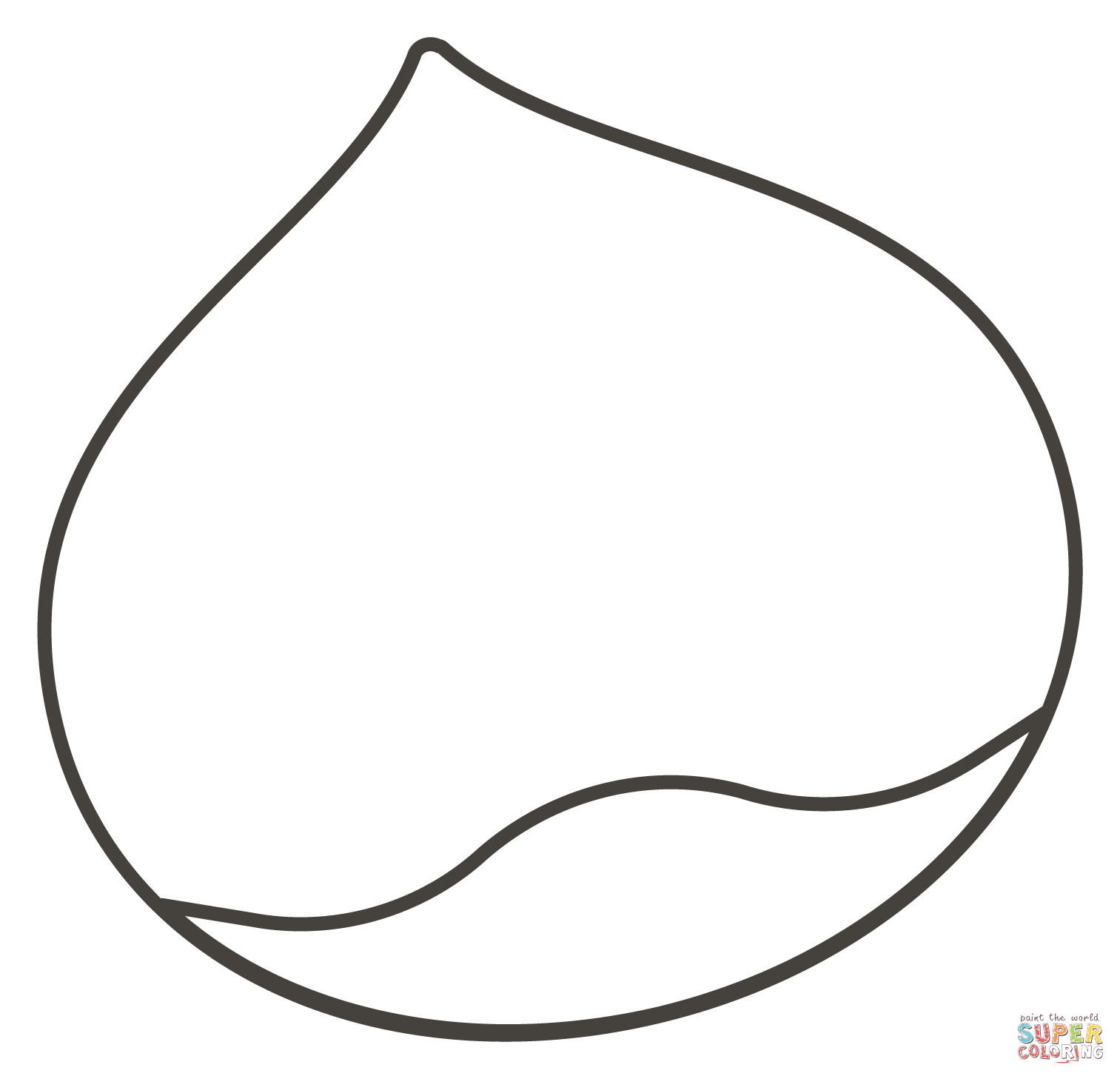 Dibujo de castaña para colorear | Dibujos para colorear imprimir gratis Dibujo de castaña para colorear | Dibujos para colorear imprimir gratis