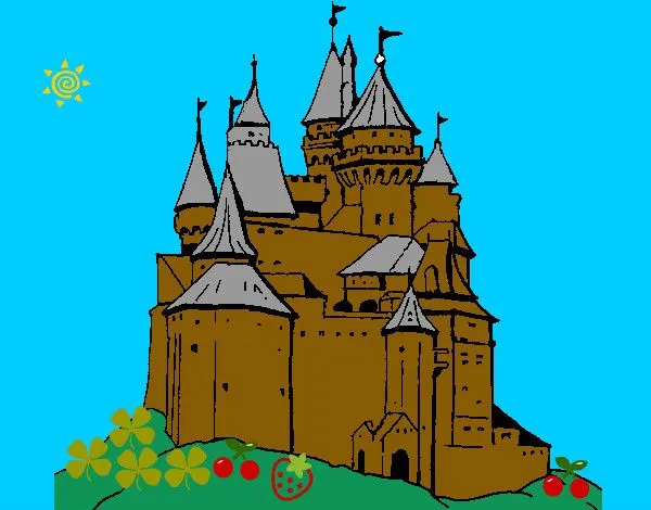 Dibujo de el castillo de guerreros pintado por Fortaleza en ...
