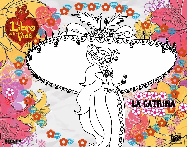 Dibujo de La Catrina pintado por en Dibujos.net el día 26-04-15 a ...