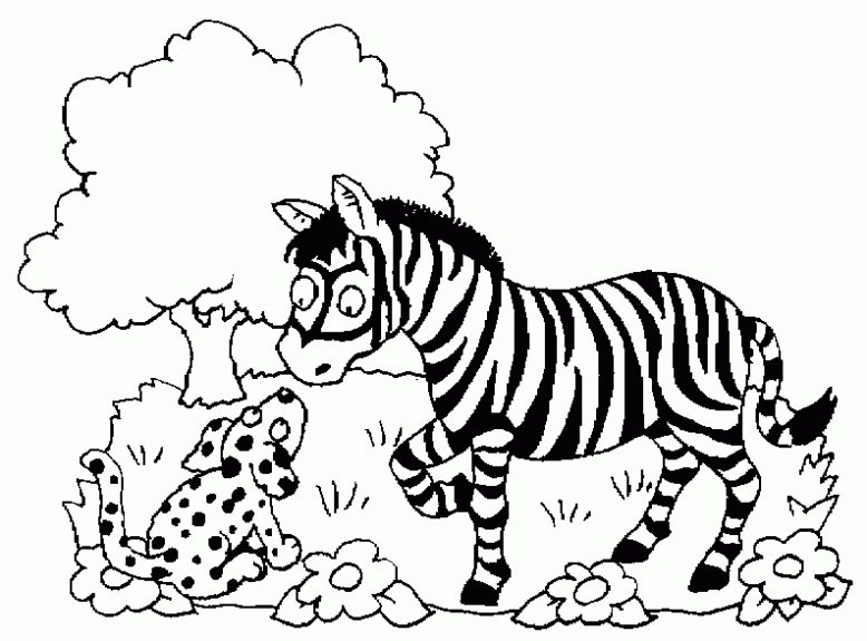 Dibujo de Cebra con un dálmata para colorear. Dibujos infantiles ... Dibujo de Cebra con un dálmata para colorear. Dibujos infantiles ...