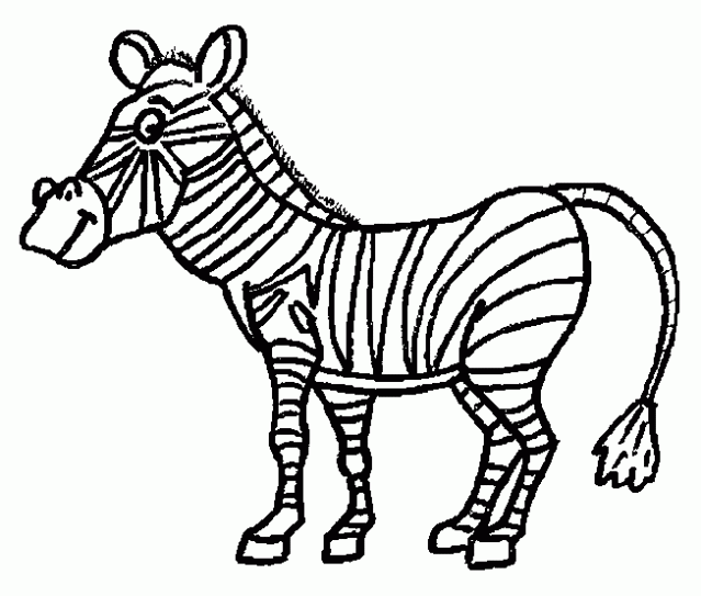 colorear-cebra-simpatica- ...