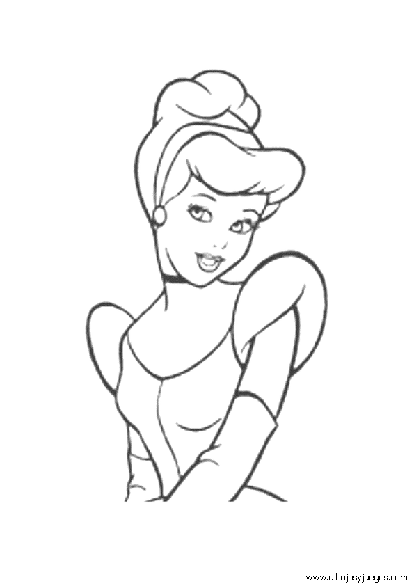dibujo-cenicienta-disney-005 | Dibujos y juegos, para pintar y ...