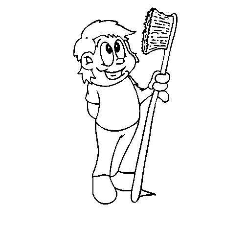 Dibujo de Cepillo de dientes 1 para Colorear - Dibujos.net Dibujo de Cepillo de dientes 1 para Colorear - Dibujos.net