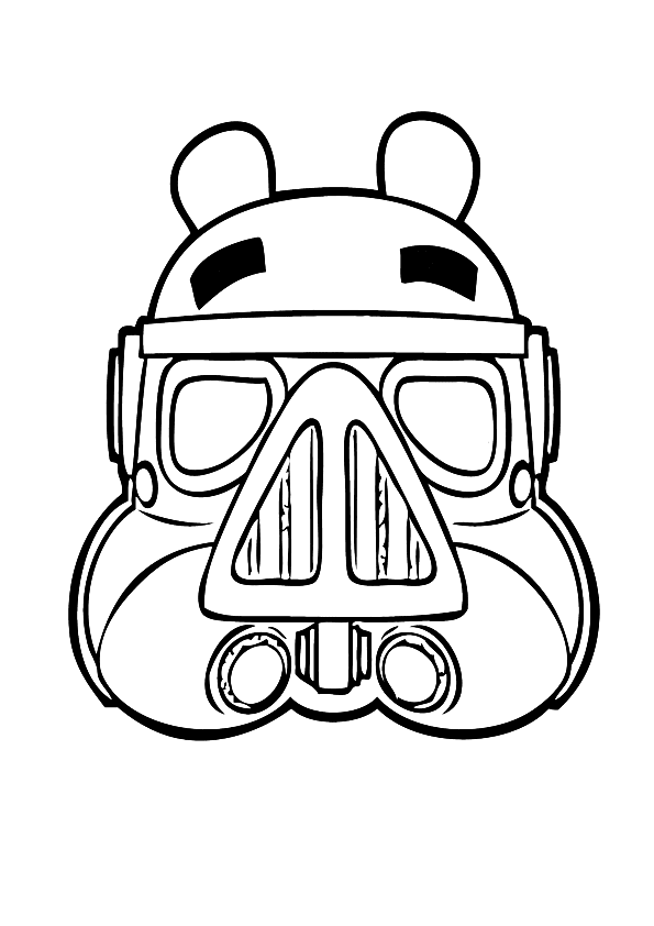 Dibujo de cerdicola stormtrooper para colorear | Dibujos para colorear
