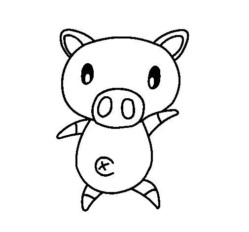 Dibujo de Cerdito graffiti para Colorear - Dibujos.net Dibujo de Cerdito graffiti para Colorear - Dibujos.net