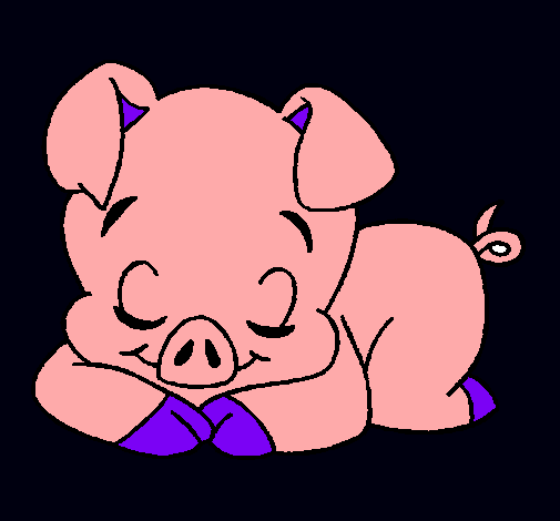 Dibujo de Cerdito pintado por Cochinito en Dibujos.net el día 19 ...