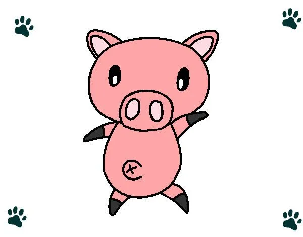 Dibujo de cerdito pintado por Guechi en Dibujos.net el día 14-07 ... Dibujo de cerdito pintado por Guechi en Dibujos.net el día 14-07 ...
