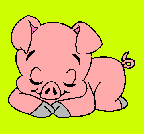 Dibujo de Cerdito pintado por Javieritax en Dibujos.net el día 07 ...