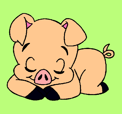 Dibujo de Cerdito pintado por Porqui en Dibujos.net el día 19-03 ... Dibujo de Cerdito pintado por Porqui en Dibujos.net el día 19-03 ...