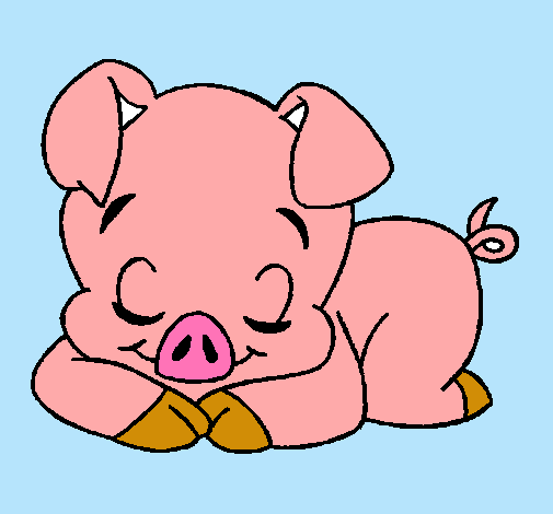 Dibujo de Cerdito pintado por Puerco en Dibujos.net el día 16-08 ...